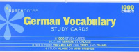 German Vocabulary Study Cards