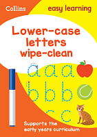 Collins Easy Learning Preschool: Lower Case Letters Wipe-Clean Activity Book (Ages 3-5)