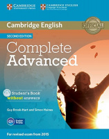 Complete Advanced Second Edition Student's Book without answers with CD-ROM