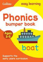 Collins Easy Learning: Phonics Bumper Book (Ages 3-5)
