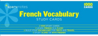 French Vocabulary Study Cards