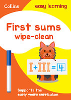 Collins Easy Learning Preschool: First Sums Wipe Clean Activity Book