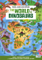Travel, Learn and Explore: The World of Dinosaurs Book and Puzzle