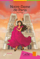 Flèche Français Facile Niveau B2 Notre-Dame de Paris avec CD audio