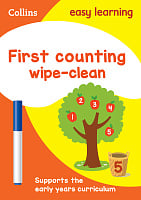 Collins Easy Learning Preschool: First Counting Wipe Clean Activity Book