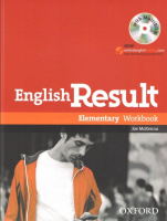 English Result Elementary Workbook with answer key booklet and MultiROM
