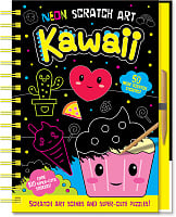 Neon Scratch Art: Kawaii