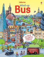 Wind-up Bus Book with Slot-together Tracks