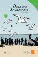 Flèche Français Facile Niveau A2 Deux ans de vacances avec audio en ligne