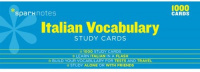 Italian Vocabulary Study Cards