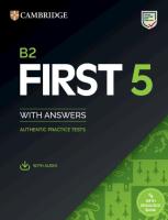 B2 First 5 Authentic Practice Tests with Answers and Audio