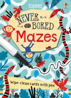 Never Get Bored: Mazes Wipe-Clean Cards with Pen