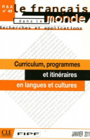 Recherches et applications n°49: Curriculum, programmes et itinéraires en langues et cultures