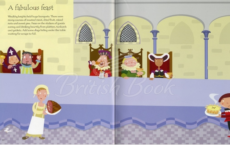 Книга Knights and Castles Sticker Book зображення 3