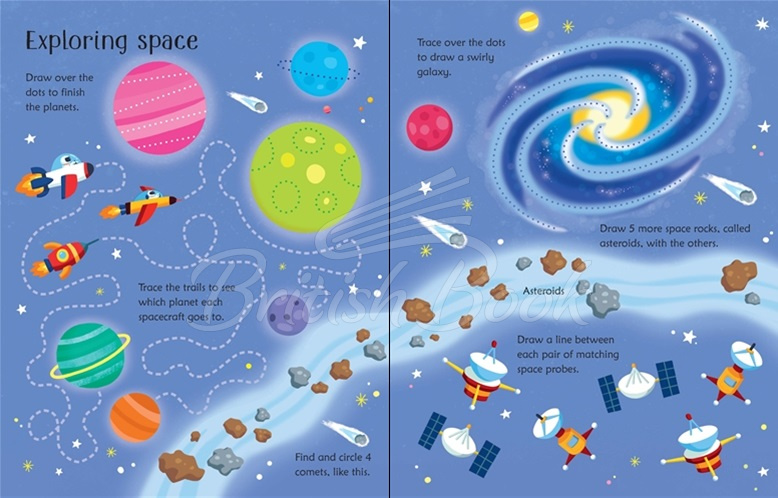 Книга Wipe-Clean Space Activities изображение 2