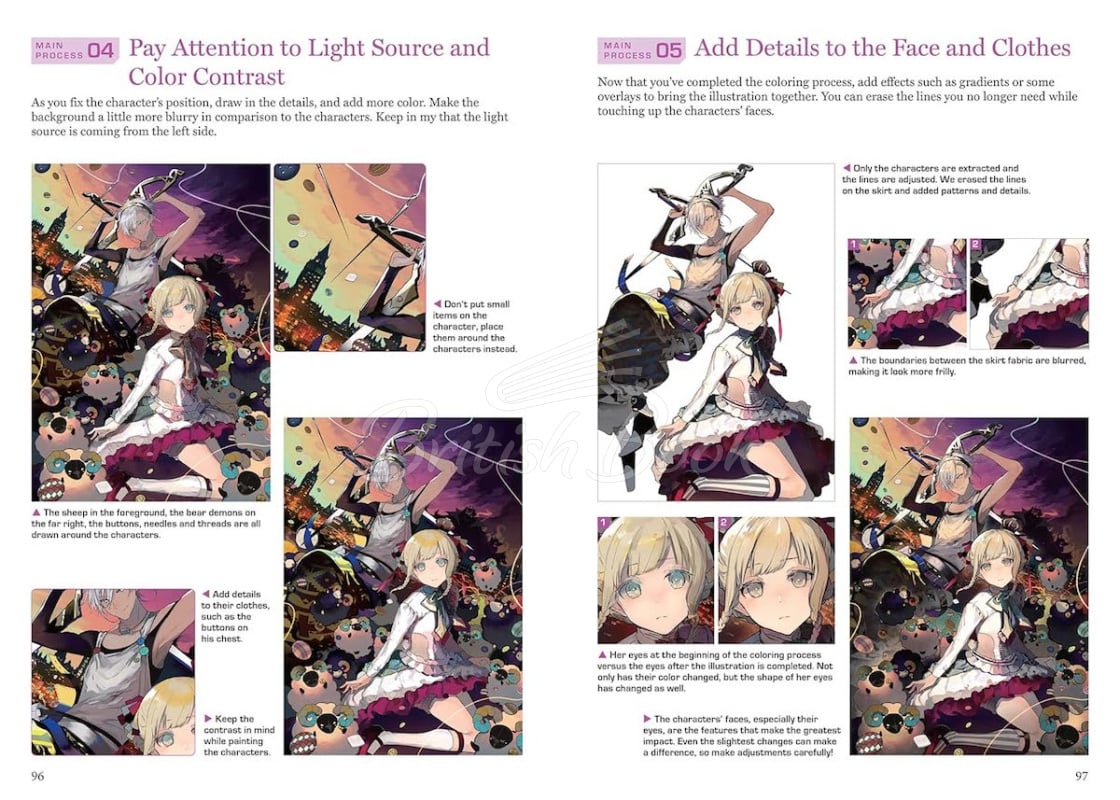 Книга Manga & Anime Digital Illustration Guide изображение 5