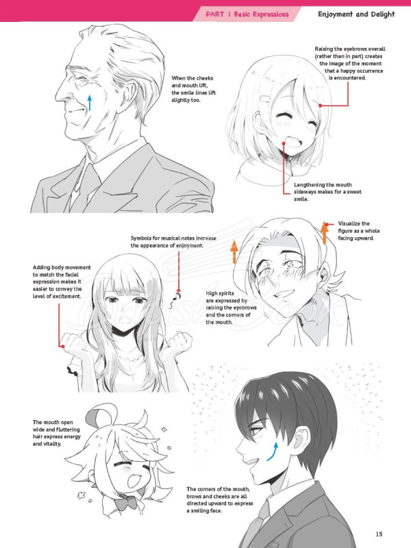 Книга How to Create Manga: Drawing Facial Expressions изображение 8
