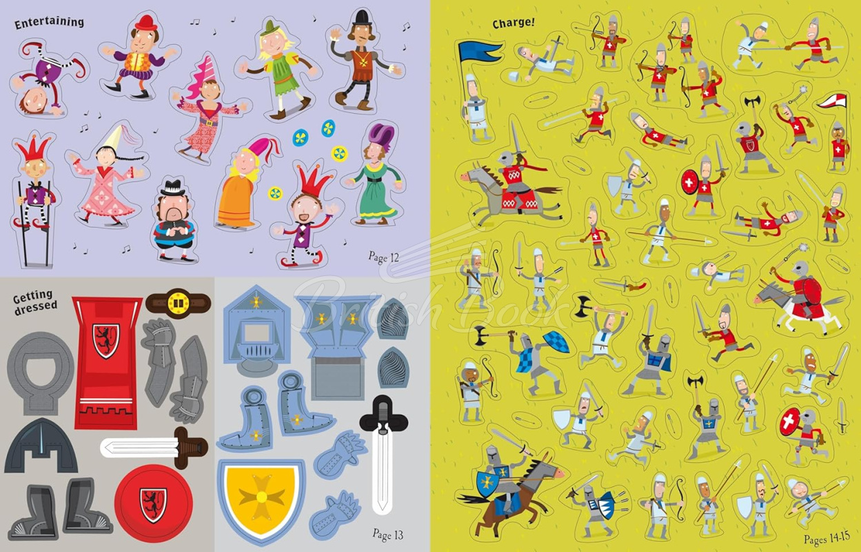 Книга Knights and Castles Sticker Book изображение 6