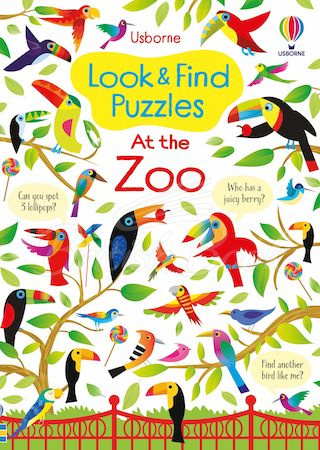 Книга Look and Find Puzzles: At the Zoo изображение