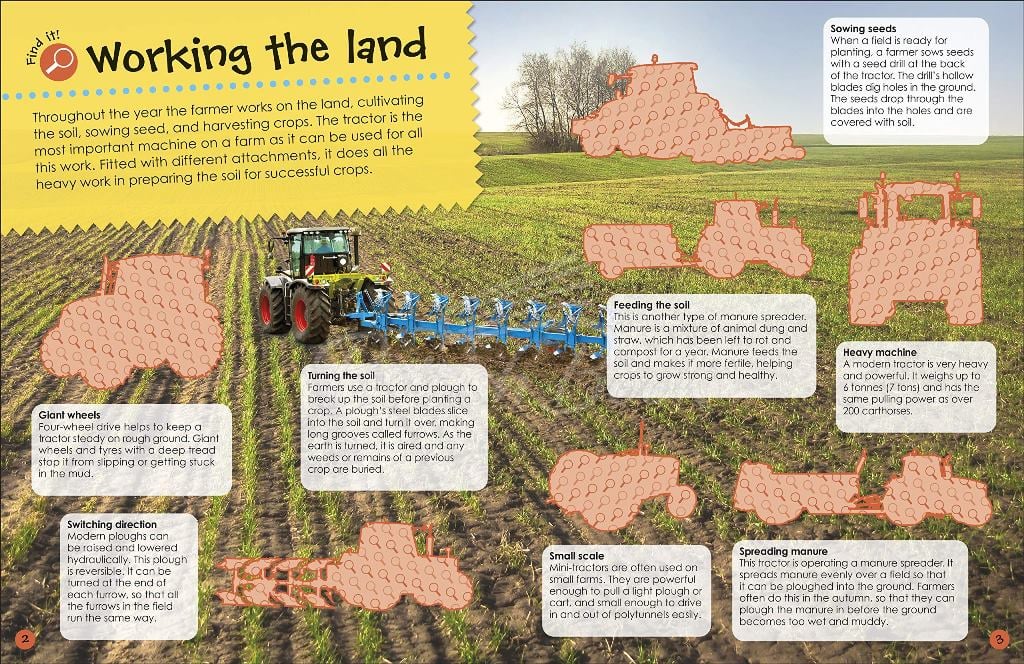 Книга The Ultimate Sticker Book: Tractor зображення 3