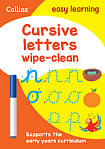 Collins Easy Learning Preschool: Cursive Letters Wipe-Clean Activity Book (Ages 3-5)