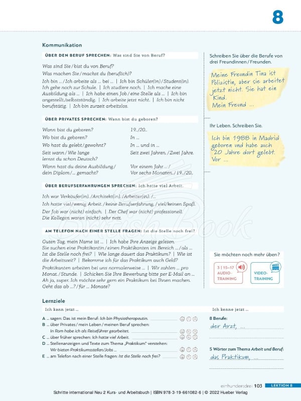 Учебник и рабочая тетрадь Schritte international Neu 2 Kurs- und Arbeitsbuch mit Audios online изображение 22
