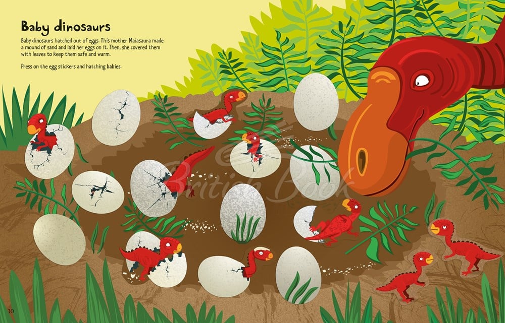 Книга Big Dinosaur Sticker Book изображение 6