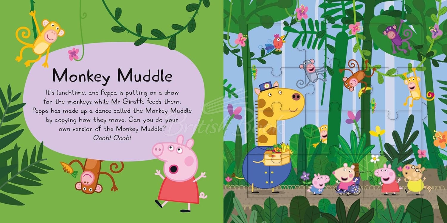 Книга Peppa Pig: Fun at the Zoo Jigsaw Puzzle Book зображення 2