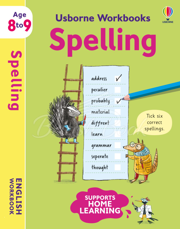 Книга Usborne Workbooks: Spelling (Age 8 to 9) изображение