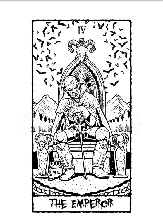 Книга The Beauty of Horror: Tarot Coloring Book зображення 13