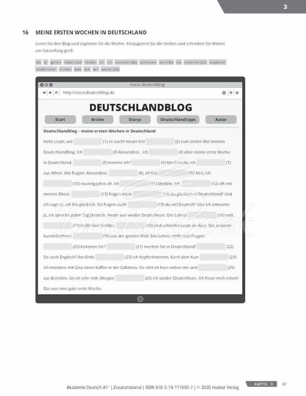 Рабочая тетрадь Akademie Deutsch A1+ Zusatzmaterial mit Audios Online изображение 12