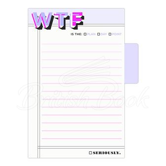 Клейкая бумага для заметок WTF Sticky Note with Tabs Pad изображение