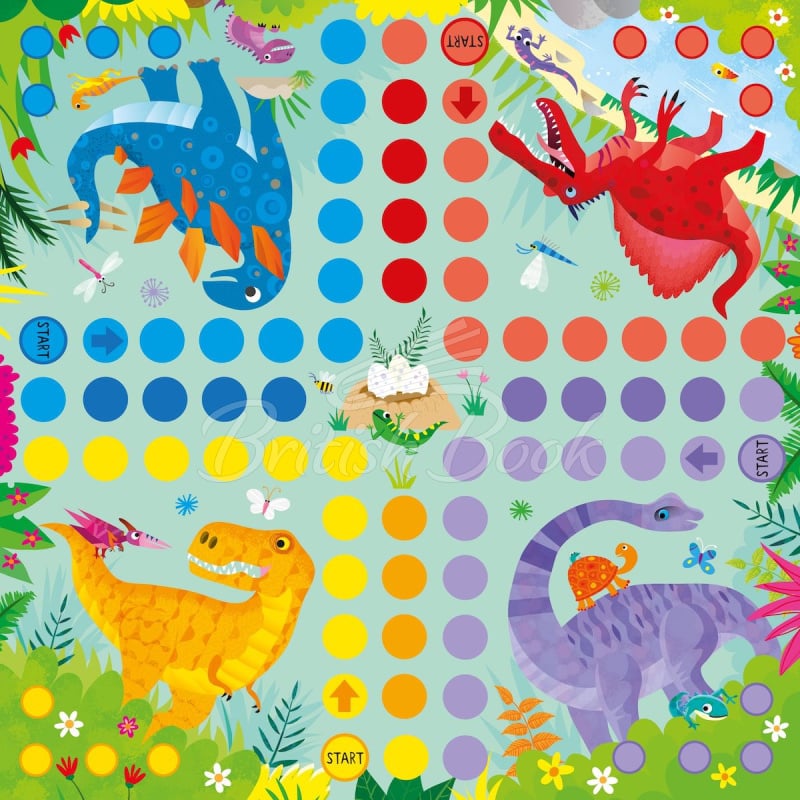 Настільна гра Ludo Board Game Dinosaurs зображення 1