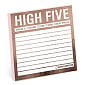 High Five Metallic Sticky Notes
