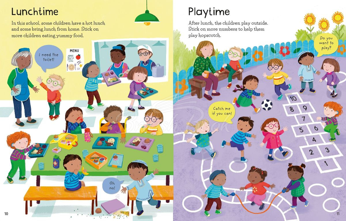 Книга First Sticker Book: Starting School зображення 2