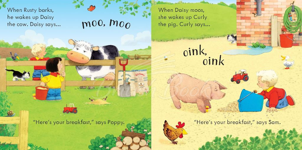 Книга Usborne Farmyard Tales: Poppy and Sam's Animal Sounds зображення 2