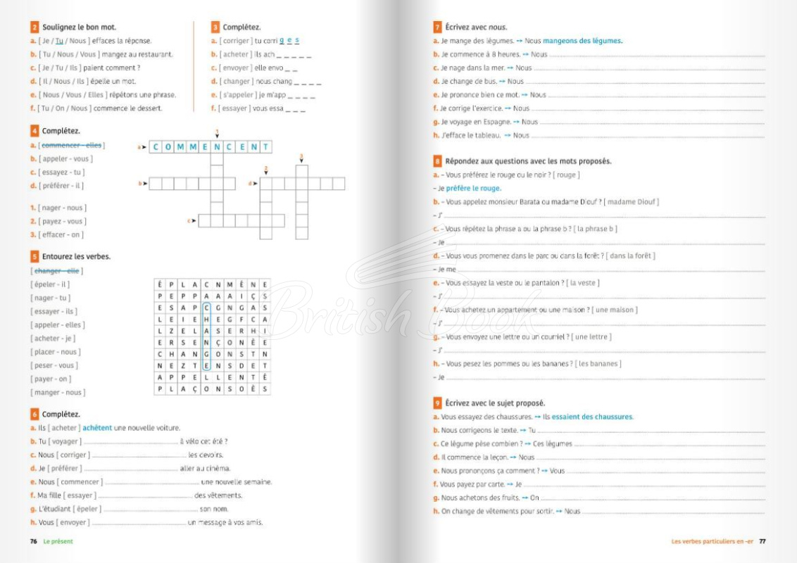 Учебник Exercices de Grammaire et conjugaison A1 изображение 9