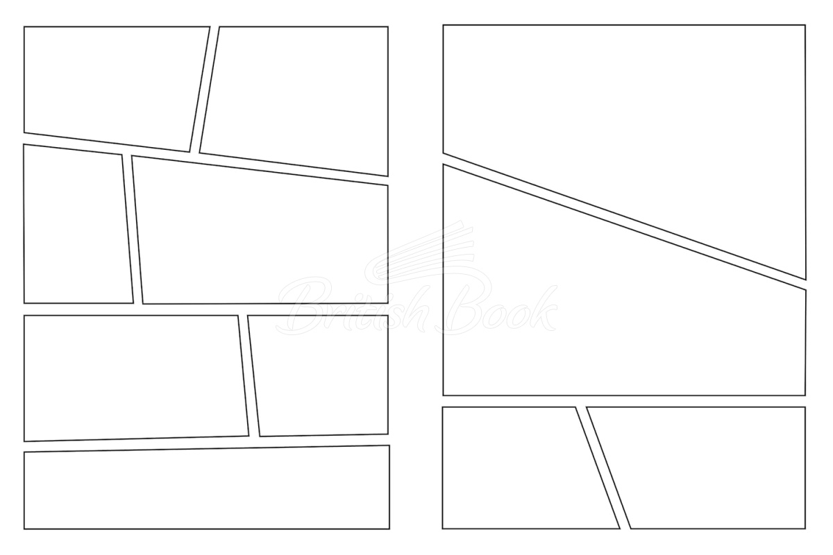 Книга Draw Your Own Manga: Blank Comic Book зображення 5
