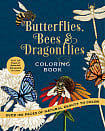 Butterflies, Bees & Dragonflies Coloring Book