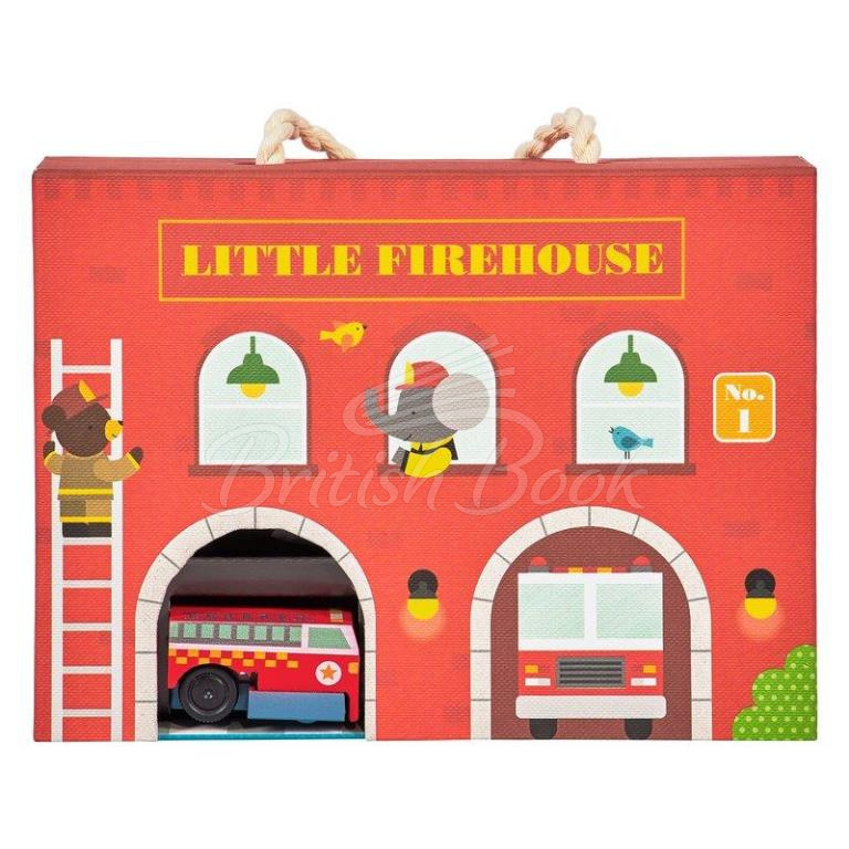 Збірна модель Little Firehouse Wind Up and Go Playset зображення 1