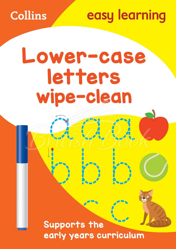 Книга Collins Easy Learning Preschool: Lower Case Letters Wipe-Clean Activity Book (Ages 3-5) зображення