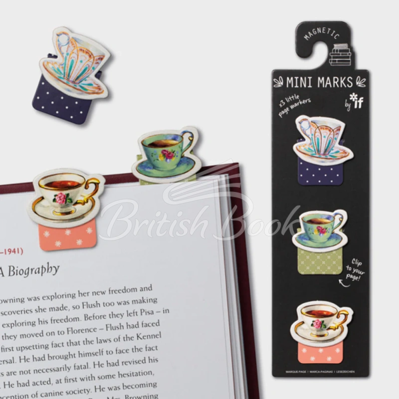 Закладка Magnetic Mini Marks: Tea Cups зображення 1