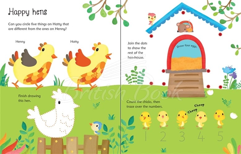 Книга Wipe-Clean Farm Activities зображення 3