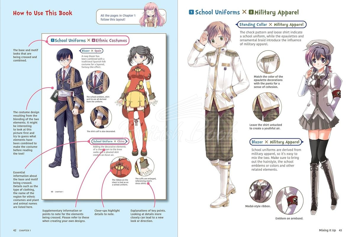 Книга Fantasy Costumes for Manga, Anime & Cosplay зображення 6