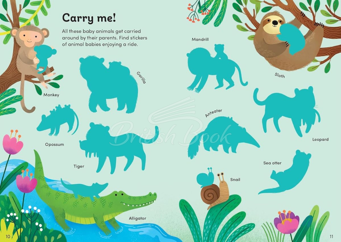 Книга Little First Stickers: Baby Animals зображення 4