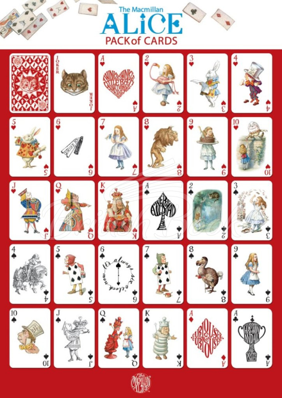 Карты игральные The Macmillan Alice Pack of Cards изображение 1