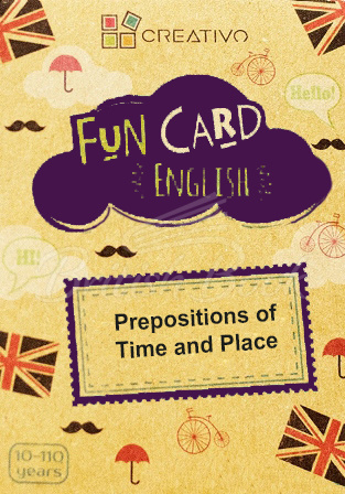 Карточки Fun Card English: Prepositions of Time and Place изображение