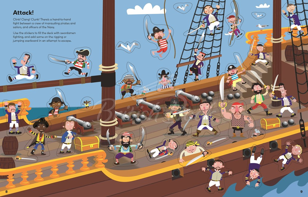 Книга Pirate Sticker Book зображення 4