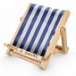 Deckchair Bookchair Stripy Blue
