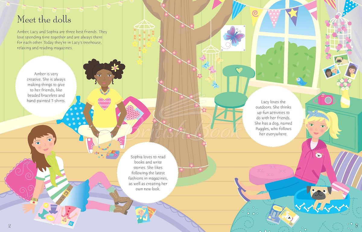 Книга Sticker Dolly Dressing: Best Friends & School Prom зображення 1